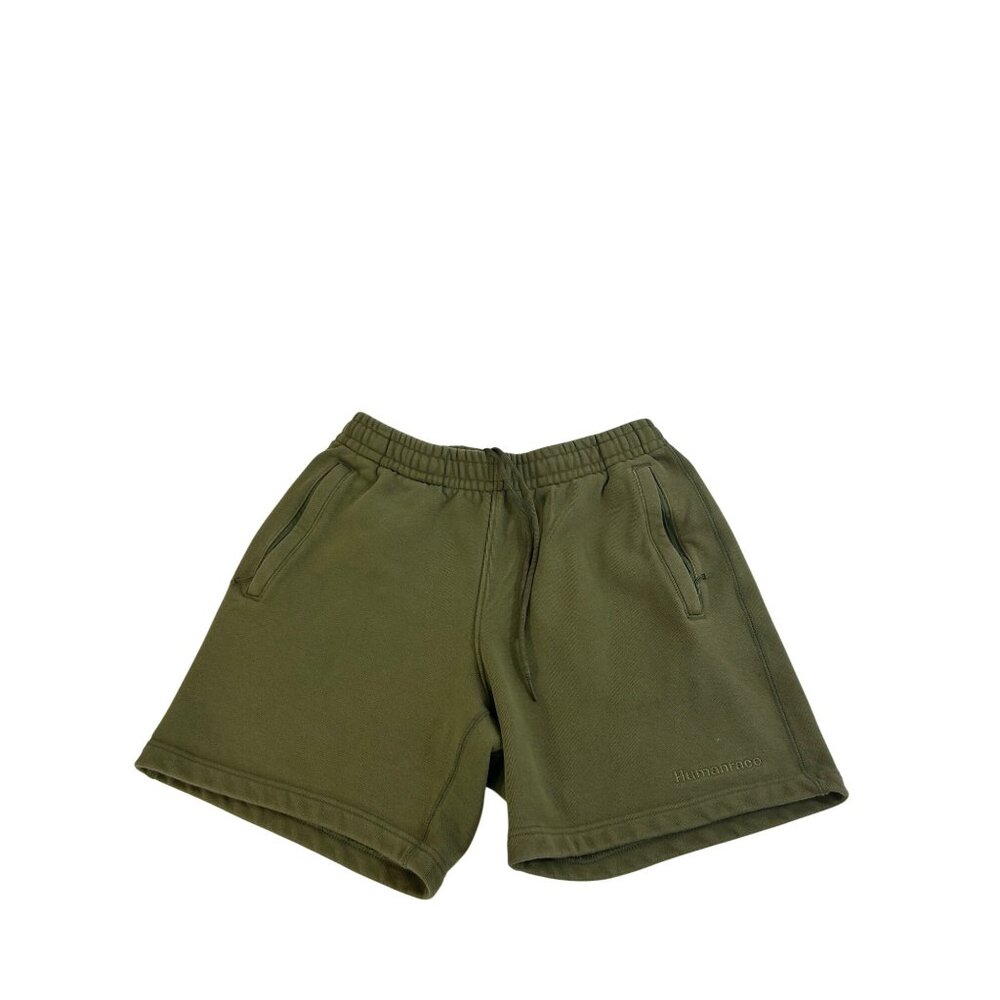 Adidas Pharrell Williams Human Race Shorts Men’s S Green Logo Activewear H58288